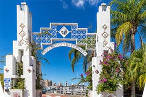 Bayfront Park archway in downtown Sarasota